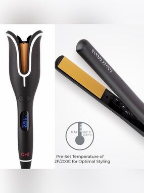 Chi ceramic hair styling tools bundle curl and straightening both work great